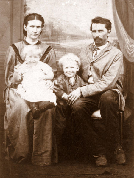 Hermann & Caroline with foster children, 1874